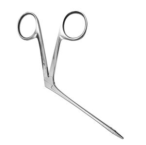 Pince à action crocodile plus complète de meilleure qualité droite noire 80mm Micro pince à oreille/Micro pince crocodile dentelée-droite - Product Image 1