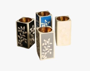 Gran quemador decorativo de nácar Bakhoor, diseño de flujo orgánico esculpido único, soportes de incienso e incienso - Product Image 2
