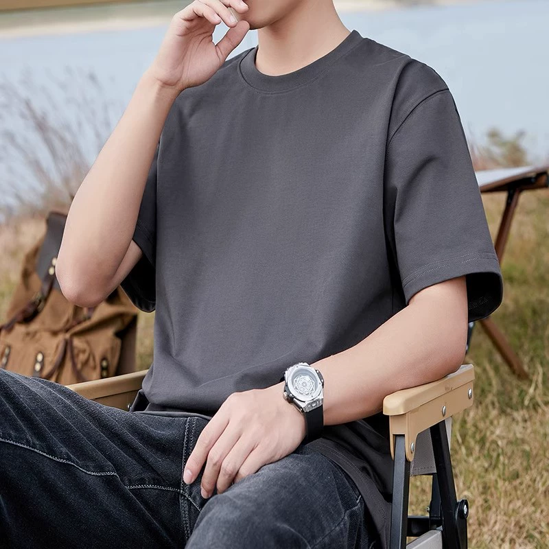 สีเทาเข้ม [ผ้าฝ้ายหนัก320กรัม]