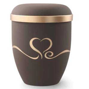 Belles urnes de crémation en fer fini de cuivre pour les cendres adultes Urnes funéraires galvanisées de haute qualité fabriquées en Inde - Product Image 4