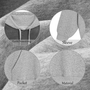Vente en gros 450Gsm Pull Over Heavyweight Distressed Sweat à capuche brodé personnalisé imprimé vierge surdimensionné lavé à l'acide Hoodies unisexe - Product Image 3