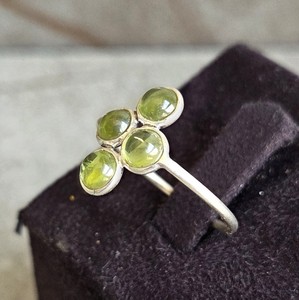 Women's Prehnite Band <b>Ring</b>, Handcrafted 925 <b>Silver</b> Trendy Ethnic Design, Fashion Jewelry Gift OEM Available - Product Image 2