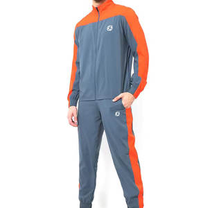 Ensemble de survêtement pour homme, streetwear, uni, manches longues, polyester/coton, confort élevé, pour le sport et l'entraînement - Product Image 1