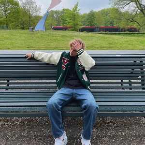 OEM Men's <b>Vintage</b> Winter Leather Baseball Bomber <b>Jacket</b> Custom Embroidered Logo Trending Varsity Style - Product Image 1