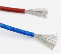 Fil électrique isolé résistant à la chaleur, tressé, en cuivre étamé, caoutchouc, 300V, IP65, pour appareils ménagers