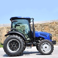 Tractores Agrícolas con Motor YTO al Mejor Precio para Uso en Granjas Familiares, Tractores Agrícolas 4x4 de 80 Hp