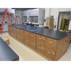 โต๊ะไม้แท้สำหรับห้องปฏิบัติการห้องปฏิบัติการทางชีวภาพโต๊ะเวิร์กสเตชันสำหรับนักเรียนโรงพยาบาล - Product Image 1