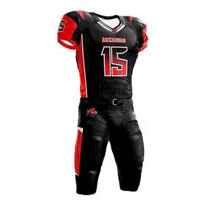 Uniformes Deportivos de Fútbol Americano Personalizables de Secado Rápido con Estampado de Manga Corta y Nombre de Equipo Personalizado para Adultos - OEM Disponible - Product Image 1