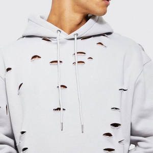 Sudadera con capucha desgastada para hombre de alta calidad, ropa de moda clásica cómoda para invierno, producto en línea, suministro al por mayor, tela polar - Product Image 2