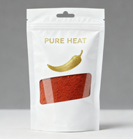 Sacs Mylar personnalisés 3,5g 7g, emballage anti-odeur, pochette verticale avec fermeture éclair, sac d'emballage plastique réutilisable pour poudre de piment