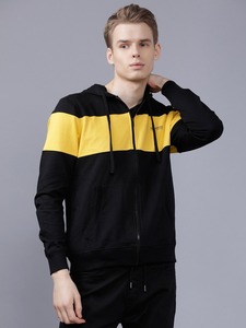 Sudadera con capucha de invierno para hombre, al por mayor, bicolor, con cremallera completa, oversize, 100% algodón, con logo personalizado, OEM, bordada - Product Image 3