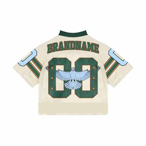 Venta al por Mayor de Camisetas Deportivas con Diseño Personalizado, Impresión Serigráfica, para Fútbol Americano, OEM, Malla, Tallas Grandes, Envío Rápido - Product Image 6