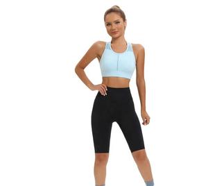 กางเกงขาสั้นขี่จักรยานเอวสูงสำหรับผู้หญิงกางเกงขาสั้นเล่นโยคะฟิตเนสแห้งเร็วระบายอากาศได้ดีตกแต่งลวดลายเซ็กซี่สไตล์สปอร์ตฤดูร้อนโลโก้ได้ตามต้องการ - Product Image 5