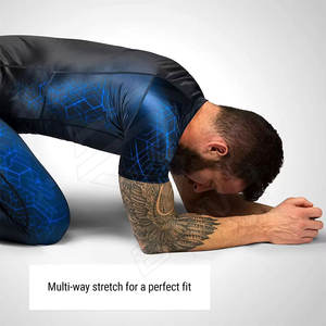 Rash Guard personnalisé d'entraînement pour hommes à prix raisonnable vente en gros de vêtements de compression Rash Guard de haute qualité pour hommes - Product Image 2