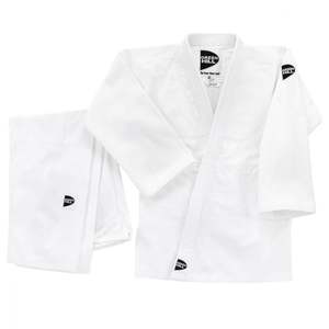 Traje de Judo Blanco Personalizable Green Hill 'Club', Conjuntos Deportivos de Entrenamiento con Función Elástica, Ropa de Artes Marciales Lavada para Karate - Product Image 1
