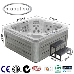 <span class=keywords><strong>Jacuzzi</strong></span> de luxe pour 5 personnes, bain à remous moderne autoportant, baignoire de massage pour la maison, construction en acrylique - Product Image 4