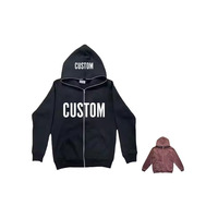460 GSM poids lourd coton éponge français surdimensionné Boxy Fit fermeture éclair sweats à capuche blancs pour personnalisé