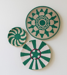 Ensemble de plaques murales en herbe de lune naturelle tissée à motif d'étoile monochromatique pour une décoration moderne, disponible à prix de gros. - Product Image 5