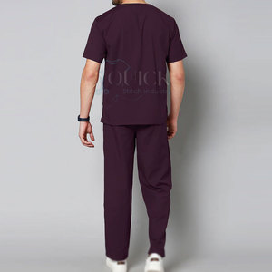 Nuevo Diseño de Uniformes Médicos Personalizables de Manga Corta 100% Algodón, Conjuntos de Joggers para Hospital, Servicio OEM en Stock - Product Image 2
