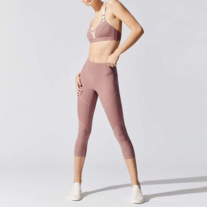 กางเกงโยคะเอวสูงสำหรับผู้หญิงเลกกิ้งออกกำลังกายควบคุมหน้าท้องพร้อมข้อความภาพกำหนดเองได้พร้อมกระเป๋า - Product Image 5