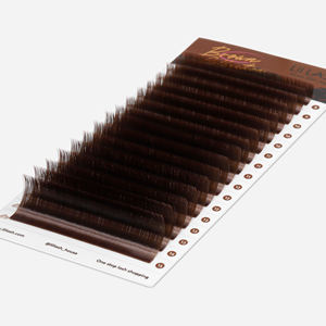 Warm brown lash <b>extensions</b> 0.03 0.05 0.07 <b>mink</b> individual lashes brown lash trays wholesale cashmere - Product Image 2