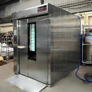 Baguette commerciale four de cuisson 32 plateaux rotatif électrique gaz Diesel chariot Express PE bois palette Vietnam fabricant nouveau - Product Image 4