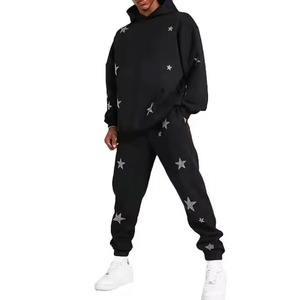 Quick Dry Wholesale <b>Men</b> Rhinestone Tracksuit Plus Size In Stock <b>Men</b> Rhinestone Tracksuit Custom Made - Product Image 1