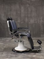 Fauteuil de Barbier DECORS ALL en Similicuir, Hauteur Réglable Hydrauliquement, Base Ronde, Mobilier de Salon Moderne, Usage Commercial pour Salon de Coiffure