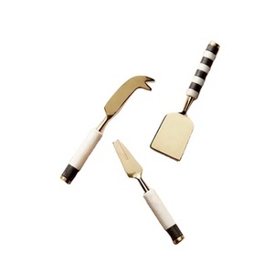 Elegante Juego de Cuchillos para Queso con Mango de Piedra, Cuchillos Esparcidores de Acero Inoxidable, Ecológicos, Aptos para Lavavajillas, Utensilios de Cocina Premium - Product Image 1