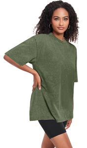 T-shirt lavé à l'acide pour femmes Vente en gros de haute qualité pour fille Impression personnalisée Slim Fit Plain Fitness Durable Workout Respirant - Product Image 2