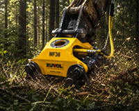 XUVOL Série M MF-36 360 °   Grappin forestier hydraulique rotatif pour excavatrice