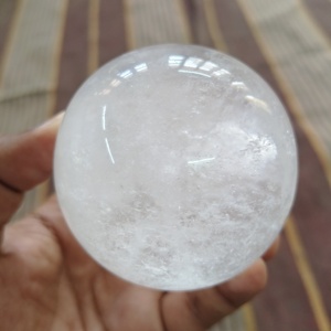 Esfera de cuarzo transparente Natural bola de cristal auténtica Bola de ágata curación Reiki piedra decorativa Showpiece Fengshui cuarzo Natural - Product Image 4
