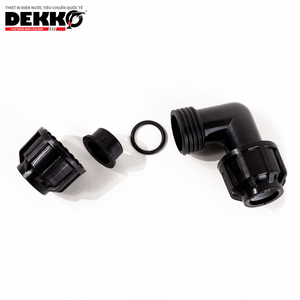 Coude 90 degrés en PVC noir Dekko 20x20mm Raccord de conduit électrique de haute qualité PN25 Pression 50 ans de garantie pour une sécurité durable - Product Image 3