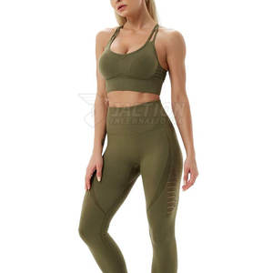 Haute qualité Gym Fitness sans couture Yoga ensemble femmes 2 pièces sans couture Yoga ensemble sport Gym porter Yoga ensemble - Product Image 5