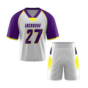 OEM ODM alta calidad personalizado nuevo Lacrosse Teamwear Durable Pakistán fabricante Reversible Jersey y pantalones cortos - Product Image 5