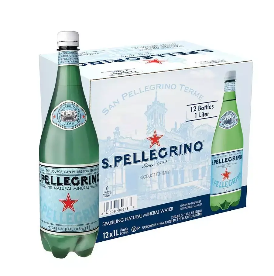 Fornecedor atacadista de água mineral natural com gás S.Pellegrino 8.45 Fl Oz (pacote com 6) para venda