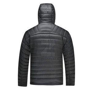 Veste d'hiver matelassée pour homme à contraste de couleurs au design unique avec logo à l'avant Couleurs personnalisées respirantes et écologiques - Product Image 2