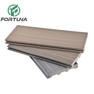 Pasarela de jardín al aire libre, baldosas de cubierta compuestas de plástico y madera, 20mm de espesor, teca ignífuga, fácil de instalar, borde ranurado para Baño - Product Image 5
