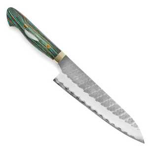 มีดทำครัวเหล็กมีดเชฟด้ามจับไม้สำหรับเชฟเหล็กสีเขียวคาร์บอนคุณภาพสูงงานตามสั่ง - Product Image 5