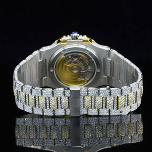 Montre-bracelet automatique élégante de luxe Mouvement japonais Analogique Date Fonction Résistant à l'eau Bracelet en acier inoxydable - Product Image 4