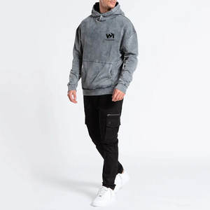 Vêtements pour hommes, basiques confortables, sweats à capuche effet délavé, vente chaude, qualité supérieure, respirants, sweats à capuche effet délavé pour hommes - Product Image 4