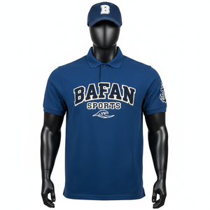 Polo pour homme en coton de haute qualité, tissu GSM, toucher doux, couleur unie, avec logo brodé personnalisé, chemises polo pour homme - Product Image 6