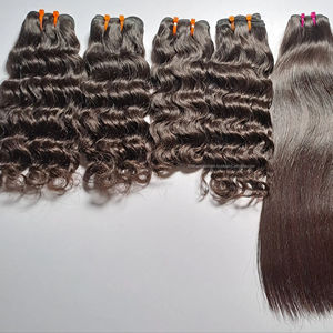 Nouvel arrivage de cheveux vierges Remy de qualité 12A Paquet de cheveux humains vietnamiens bruts à double tirage Deep Wave Ready Ship Produits capillaires indiens - Product Image 1