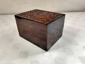 Urna de madera tallada a mano para cenizas humanas o de mascotas Recuerdo de entierro elegante para decoración del hogar de lujo y regalos reflexivos - Product Image 4