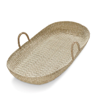 Hot Sale New Design Natural Seagrass Baby Changing Basket high quality Storage basket Woven vietnam supplier
