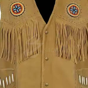 Gilet en cuir de cow-boy personnalisé en gros Design décontracté à la mode avec qualité respirante Prix bon marché Fabriqué au Pakistan - Product Image 5