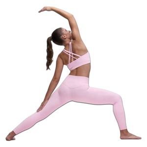 Vêtements de sport pour femmes, pantalon évasé, leggings de sport, soutien-gorge de fitness, ensemble de yoga 2 pièces, tissu BT Spandex SMART FABRIC respirant - Product Image 1