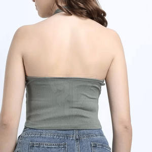 Camiseta sin mangas sostenible de talla grande para mujer, diseño único, informal, transpirable, al por mayor - Product Image 4