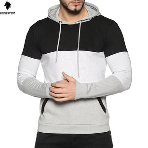 เสื้อมีฮู้ดของผู้ชายเสื้อผ้าลำลองผ้าคอตตอน100% น้ำหนักเบาทำจากโพลีเอสเตอร์สีพื้นดีไซน์ตามสั่ง - Product Image 1