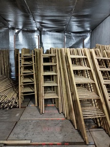 Couverture en bambou faite à la main échelle en gros étagère de rangement personnalisée pour suspendre vêtements serviettes salle de bain salon fait cuisine - Product Image 6